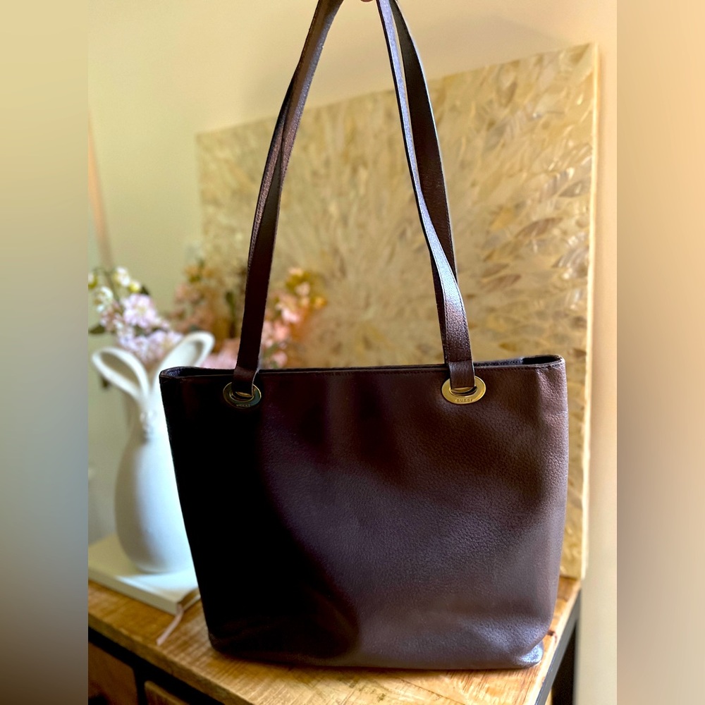 GUCCI leather shoulder or crossbody bag